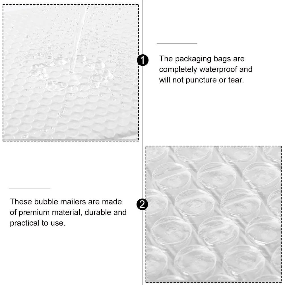 

50 Pcs Bubble Packing Bag Mailers Shipping Envelopes Package Pouches Packaging Bags Self Seal