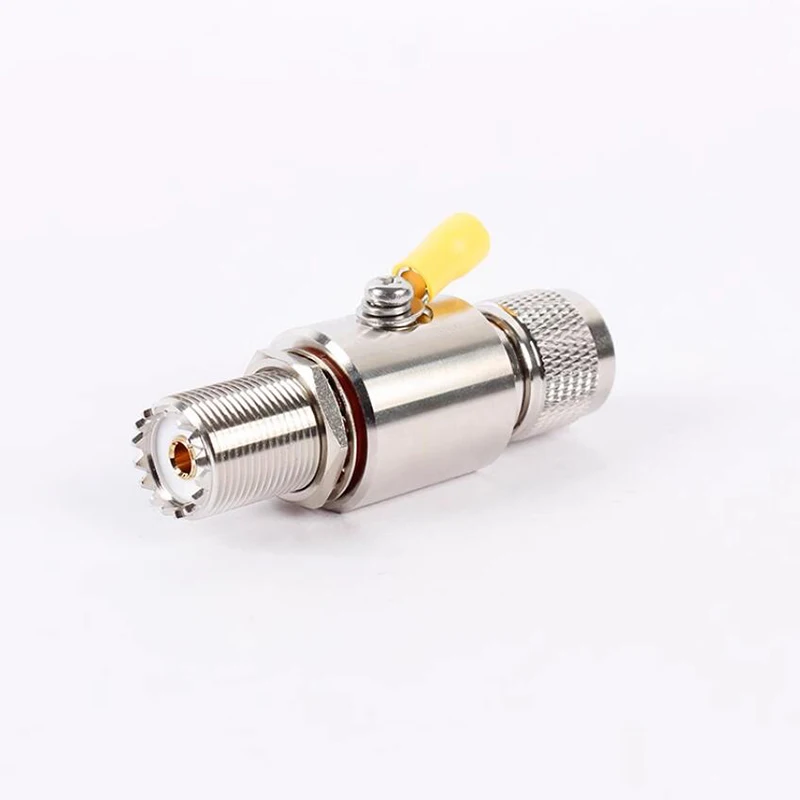 SMA BNC TNC UHF N F Type L29 DIN Antenna feed arrester 0-3G Type surge antenna feed arrester Male to Female lightning arrester