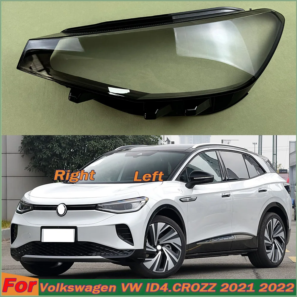 

Plexiglass Replace Original Lampshade For Volkswagen VW ID4 CROZZ 2021 2022 Headlight Lens Cover Transparent Headlamp Shell