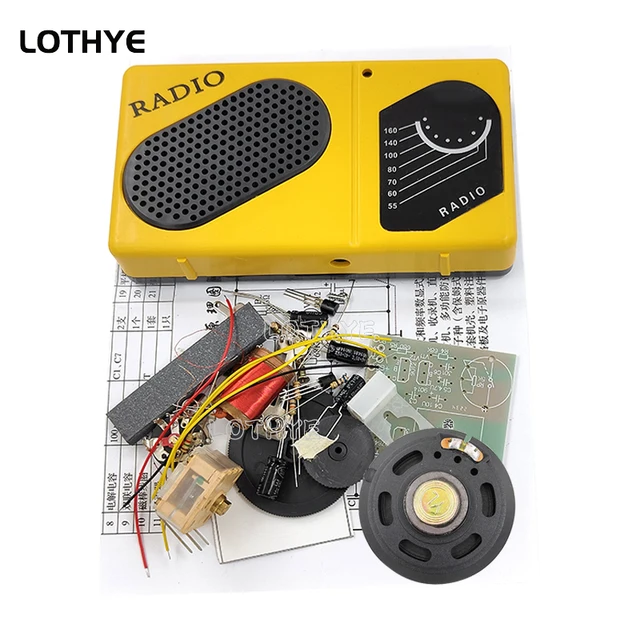 Wzmacniacz bezpośredni Radio układ scalony TA7642 3 zestaw montażowy radia lampowego 535 KHz ~ 1605 HKz elektroniczny zestaw do samodzielnego montażu praktyka spawalnicza