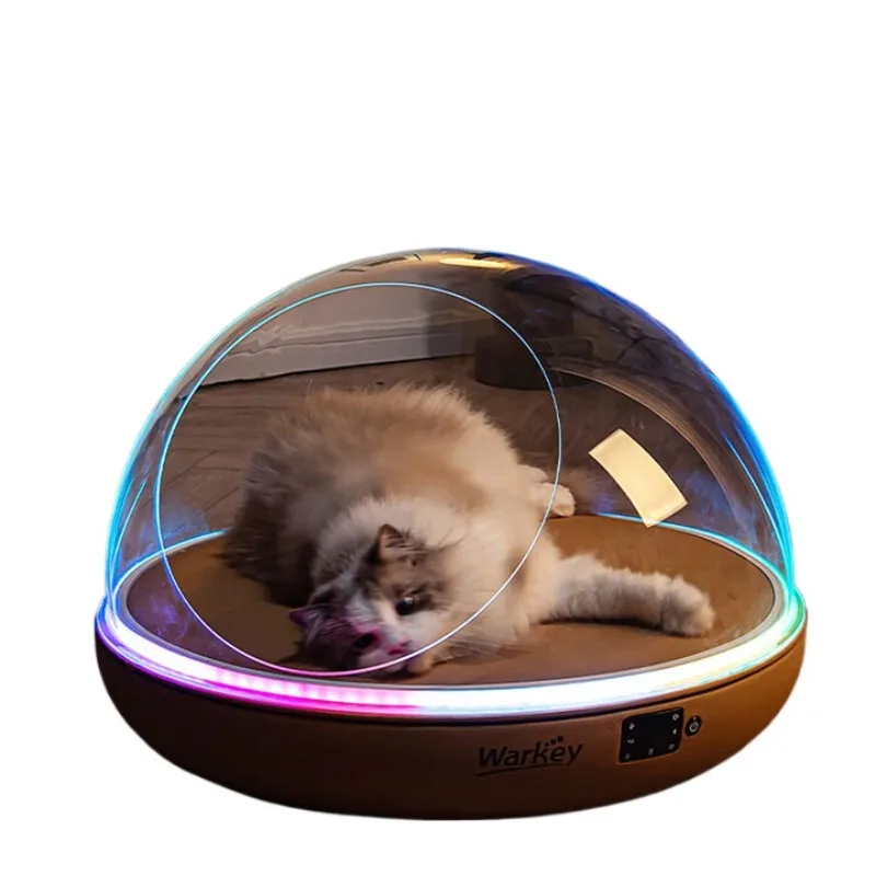 

Space capsule pet air conditioner bed dual-purpose heating and cooling cat kennel bluetooth speaker