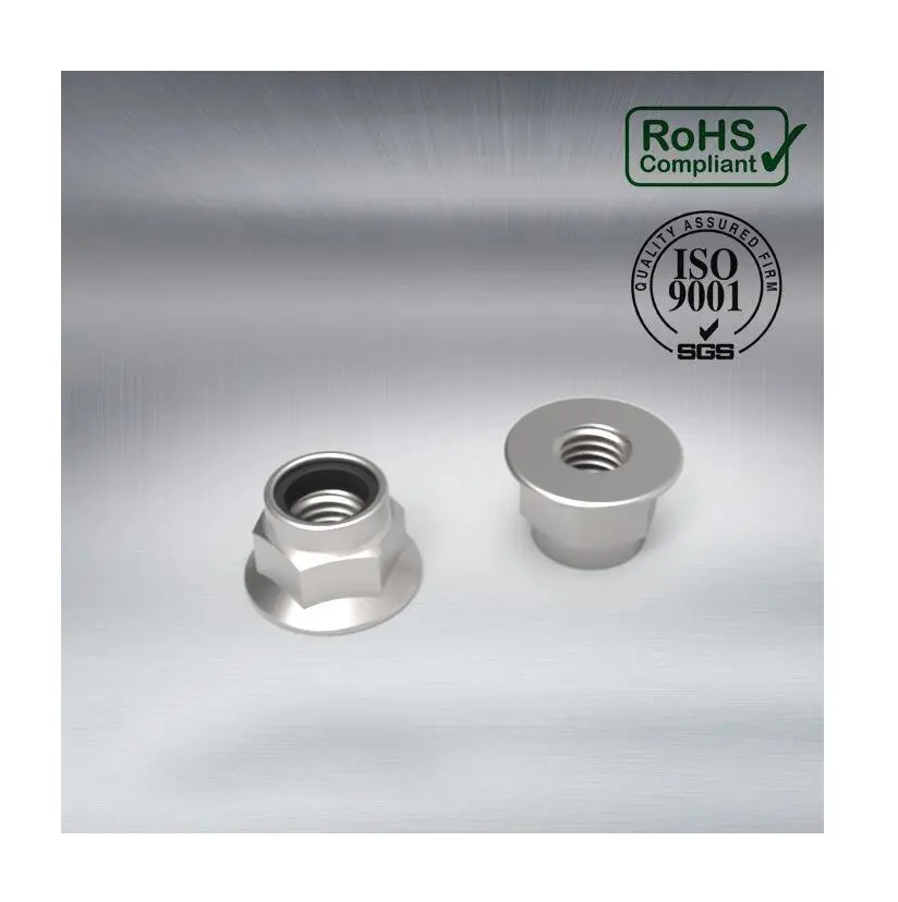 DIN 6926 Prevailing Torque Type Hexagon Nuts with Flange and with Non-Metallic Insert