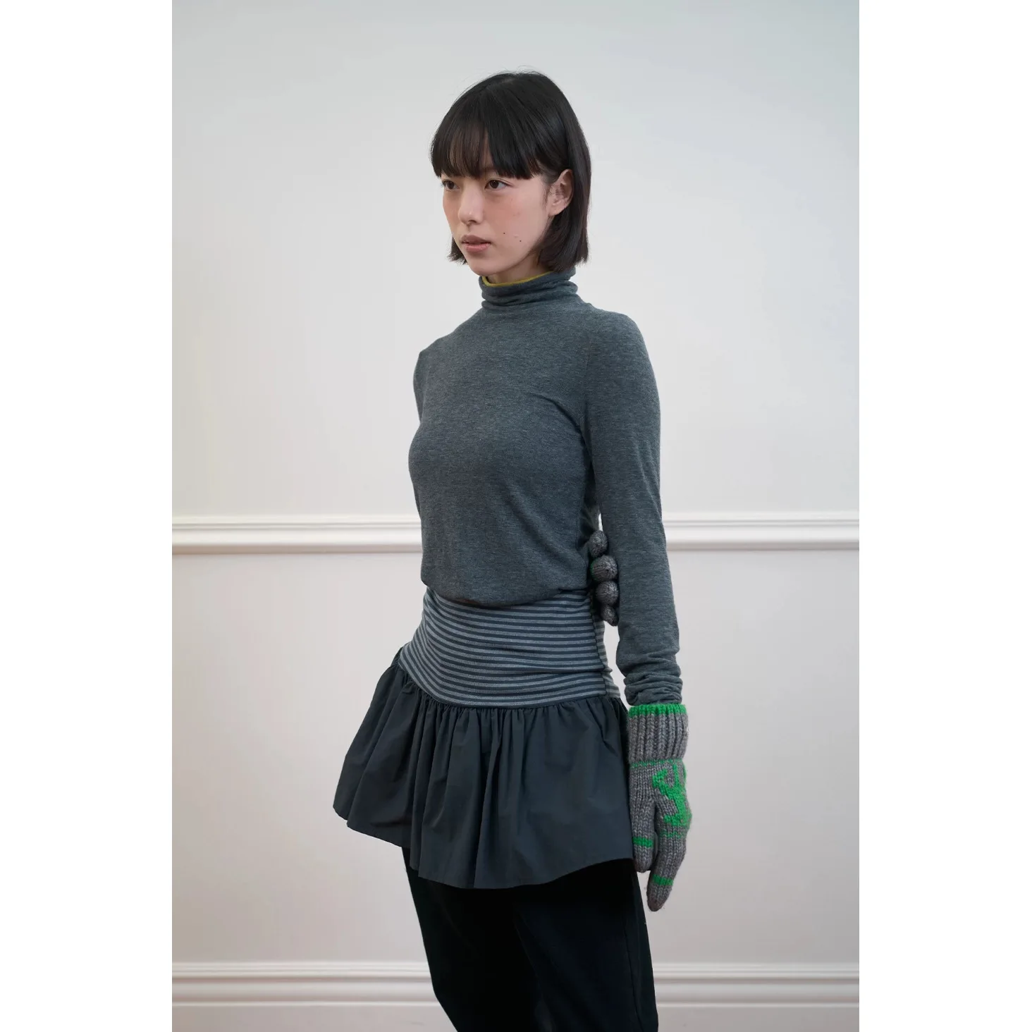 

Цветной лонгслив с высоким воротником для женщин, осенне-зимняя новинка, модные базовые брюки-лосины