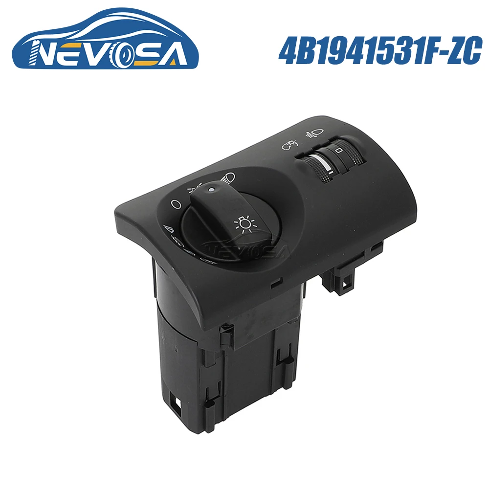 

NEVOSA 4B1941531F For Audi A6 4B C5 A6 Avant 1997 1998 2004 Power Headlight Switch Head Lamp Button 4B1941531CB9B 4B1941531F-ZC