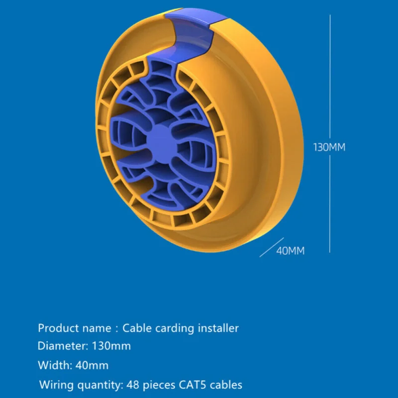 Rede Carding Device Cable Comb, Deitado e Carding Tools, à prova de fogo, ABS Plástico, Genérico, Categoria 5 e 6