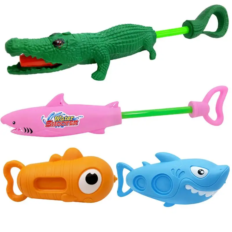 

Water Squirter For Kids Toy Squirter Water Squirters Cartoon Squirter High Pressure Shark Crocodile Summer Water Sprinkler Beach