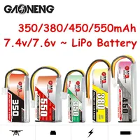 2PCS GNB 350mAh/380mAh/450mAh/550mAh 2S 7.4V/7.6V 60C-90C HV Lipo Battery PH2.0 Plug For 1:28 RC Car Drift Mini-Z  MCPX BL HGD1