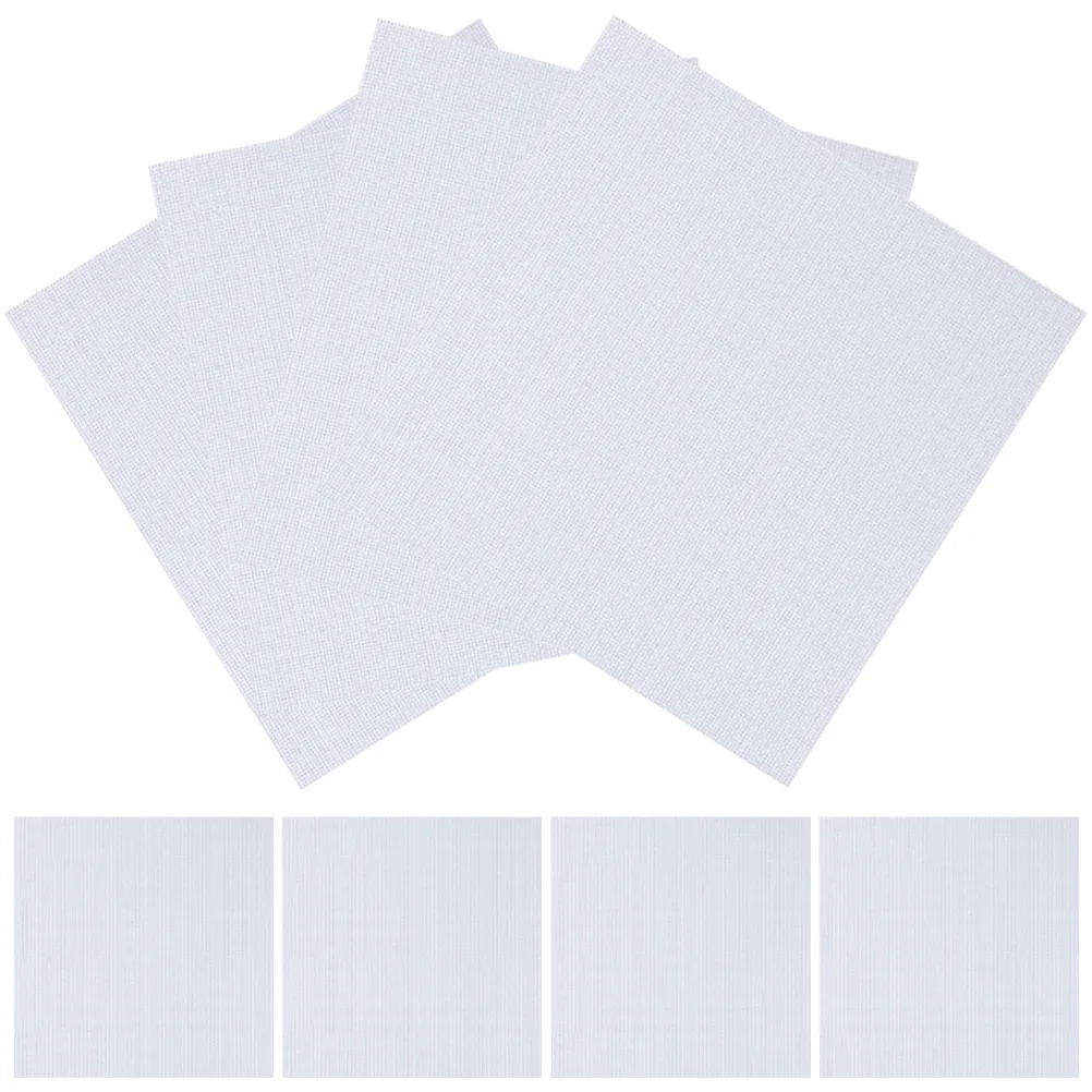 

8Pcs Cross Stitch Cloth Gridding Fabric Embroidery Fabric Set for DIY Sewing Craft Cushion Curtain Pillow Decorative Cloth