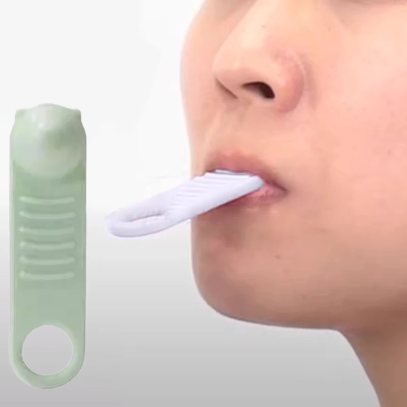 1/2 قطعة اضطرابات الإدراك عن طريق الفم إعادة التأهيل علاج الكلام وظيفة اللسان مدلك اللسان إعاقة اللغة