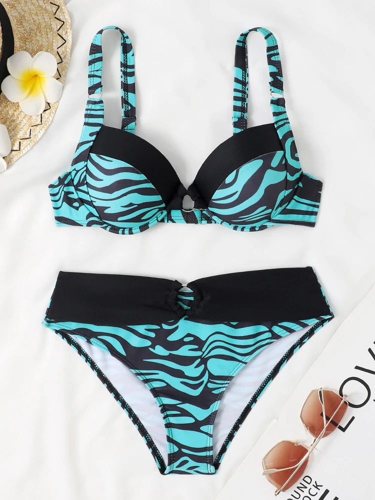 Badmode Vrouwen Badpak Bikini 2023 Nieuwe Sexy Push Up Bikini Set Badpak Zomer Brazilian Beach Wear Zwemkleding Twee stukken