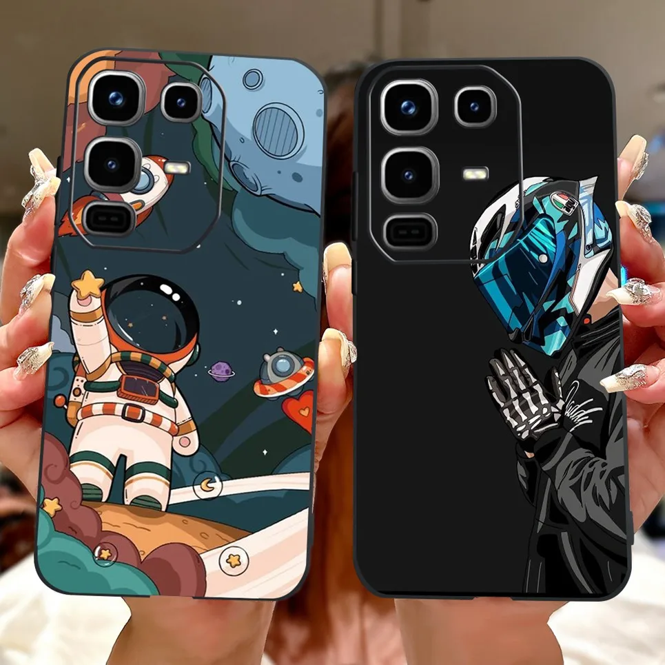 Para Infinix Note 50 50Pro 4G X6858 X6855 contraportada suave mate Siliocne Cool dibujos animados animales Coque para Note 50 Pro funda de teléfono