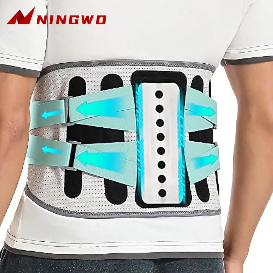 Back Brace for Men and Women,Lumbar Brace for Lower Back Pain Relief,Breathable Waist Lumbar Back Support Belt for Back Pain