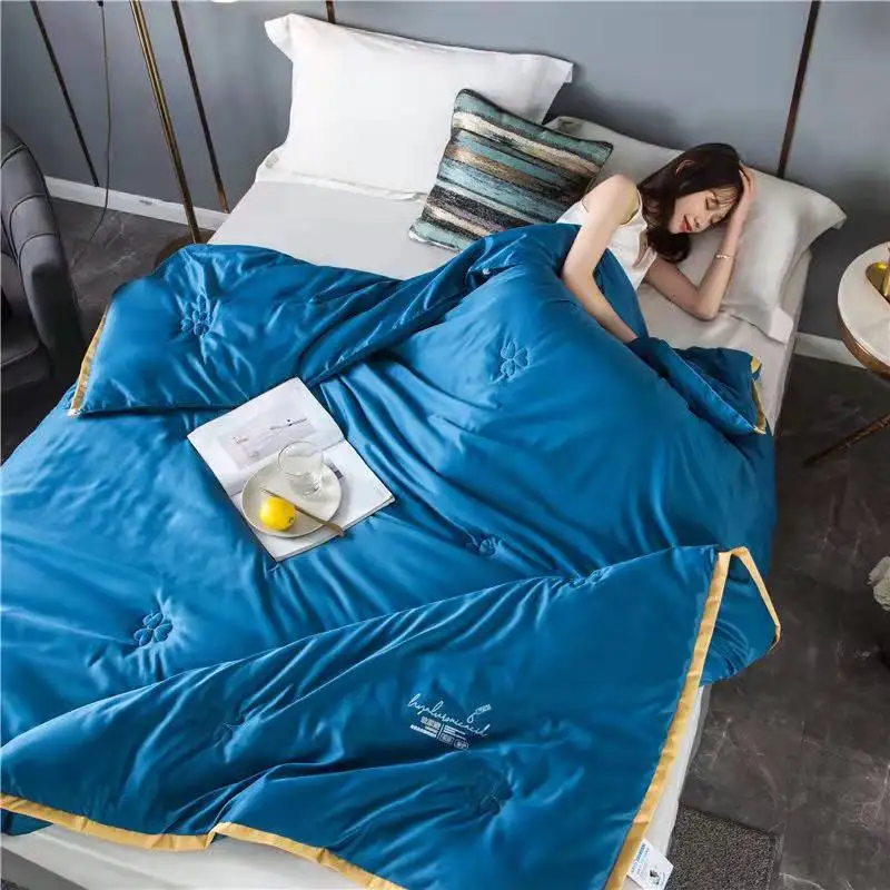 

Summer Blanket Quilt Cool Feeling Hyaluronic Acid Skin Beautifying Quilt Washable Twin Queen King Bedding