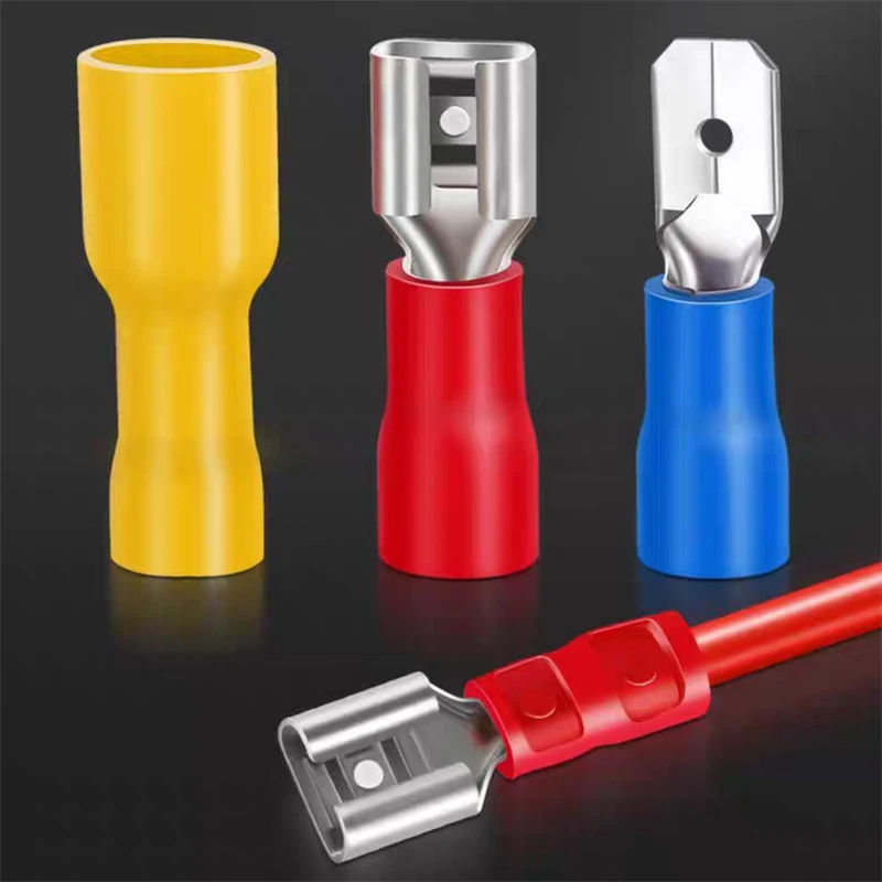 Quick Plug and Unplug Wire Connector FDT/MDD/FDFDD4.8 6.3mm Insulated Male and Female Docking Terminal Cold Pressed Cable Joint