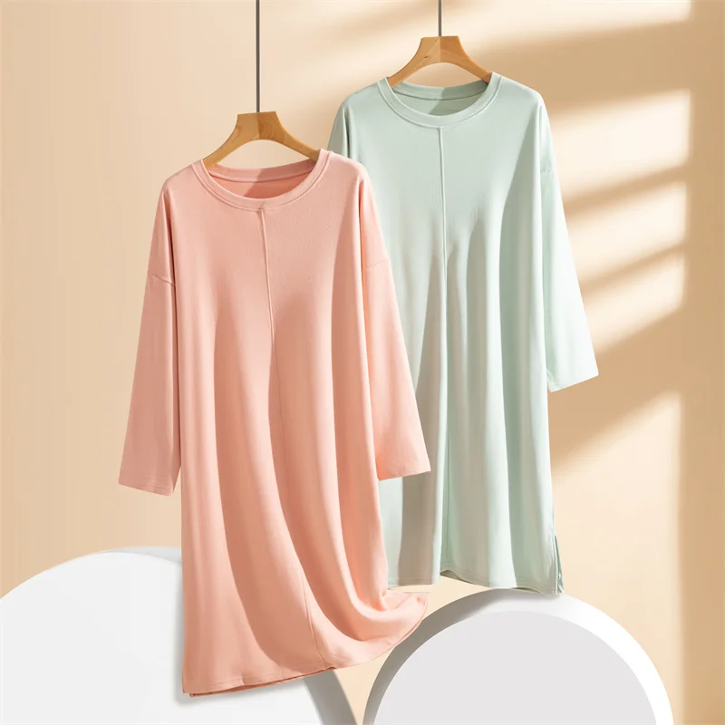 

Fce Lined Long Sve Sp Dr Осень Зима Средней длины Немецкая бархатная домашняя одежда Mommy Sle Базовая юбка круглый Ne