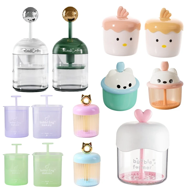 1PCS Foam Maker Bubble Skin Care Beauty Face Cleaning Foam Device Cup Bottle Cleanser Facial Makeup Remover Tool