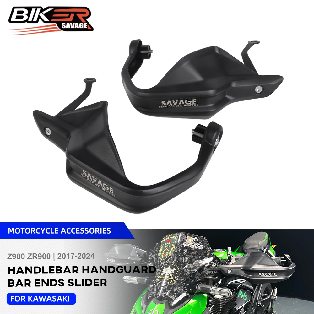 

For Kawasaki Z900 2024 Handlebar Handguard Bar Ends Slider ZR900 2017+ Hand Guard Shield Lever Protector Motorcycle Accessories