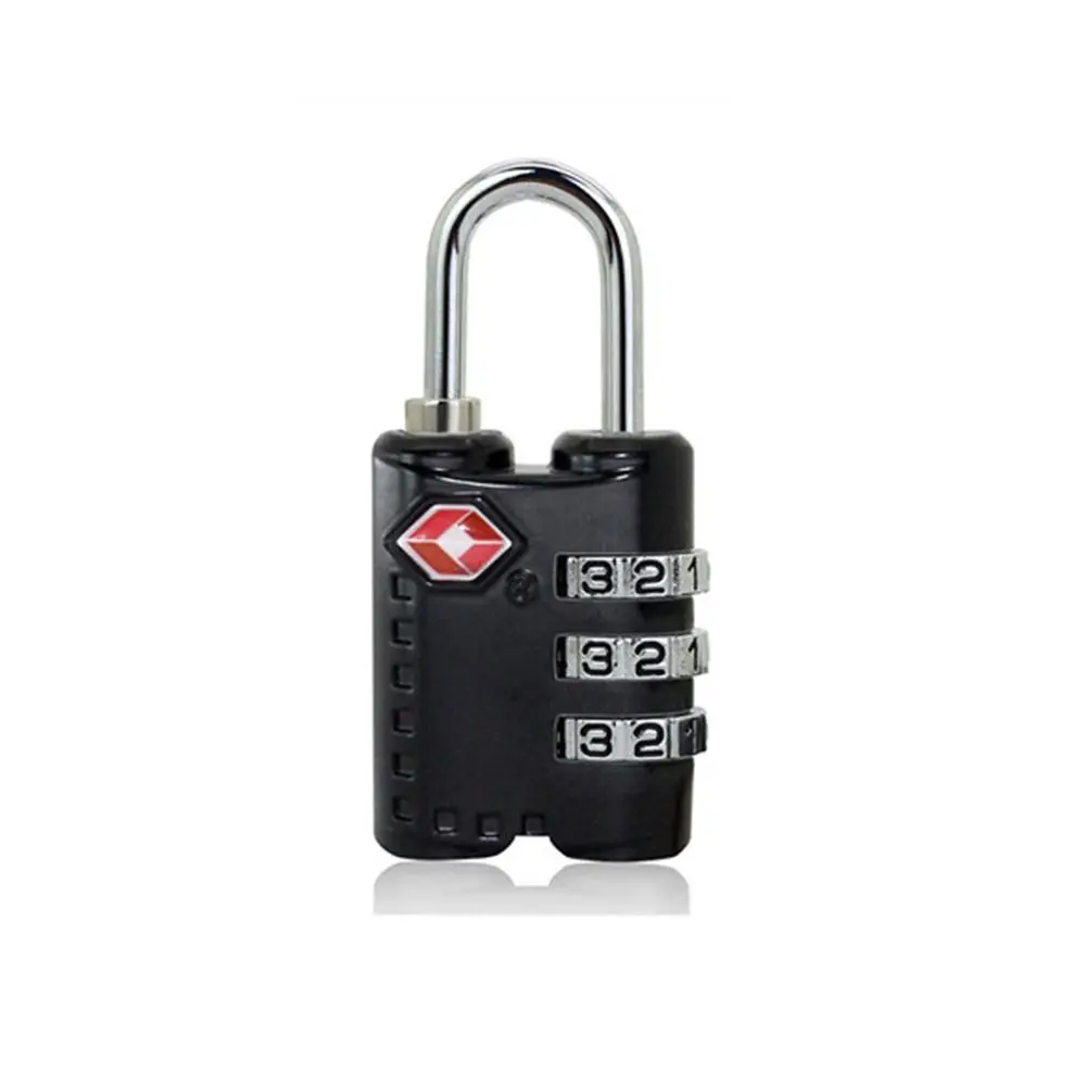 High Security Small Padlock Portable TSA Customs Lock Smart Combination Lock Customs Code Lock Padlock with Steel Cable