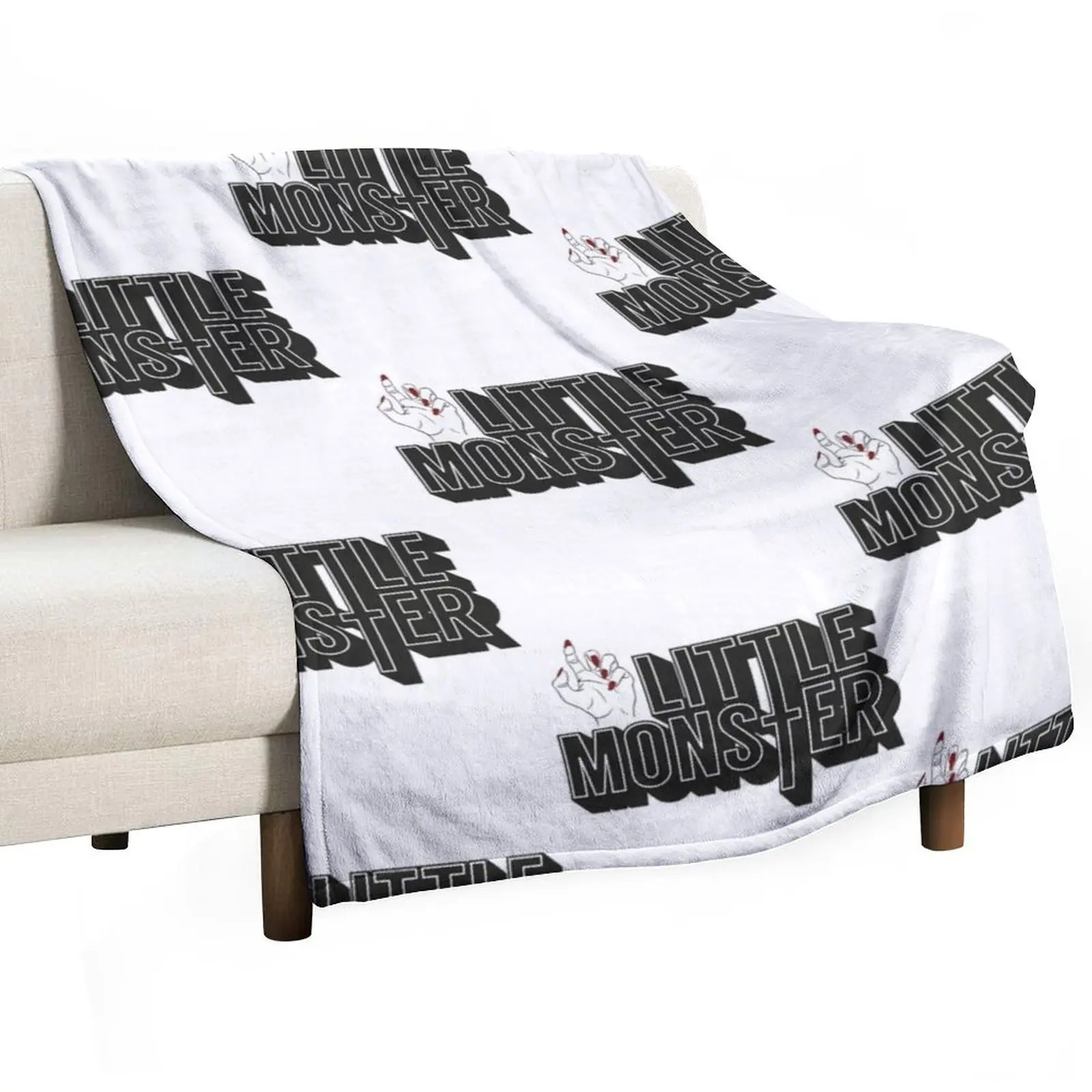 

Little Monster Paws Up Throw Blanket bed plaid cosplay anime Decoratives Nap Blankets