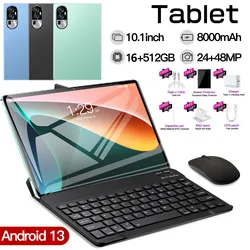 2023 Global Version New 15 Pro Tablet 10.1 Inch 16GB 512GB Android13 5G Dual SIM Phone Call GPS Bluetooth WiFi WPS Tablet PC