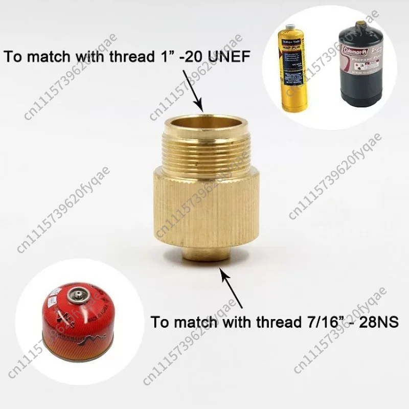 Outdoor flat gas tank adapter European and American stove spray gun gas lamp interface
