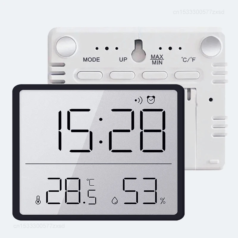 Mini Multifunction Thermometer Hygrometer Automatic Electronic Temperature Humidity Monitor Clock Monitor Wall Monitor Clock image 5