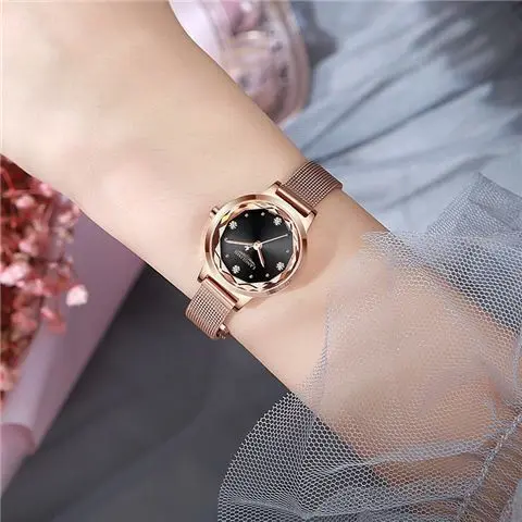 Montre femme étanche mode nouvelle tendance simple et compacte tempérament montre à quartz