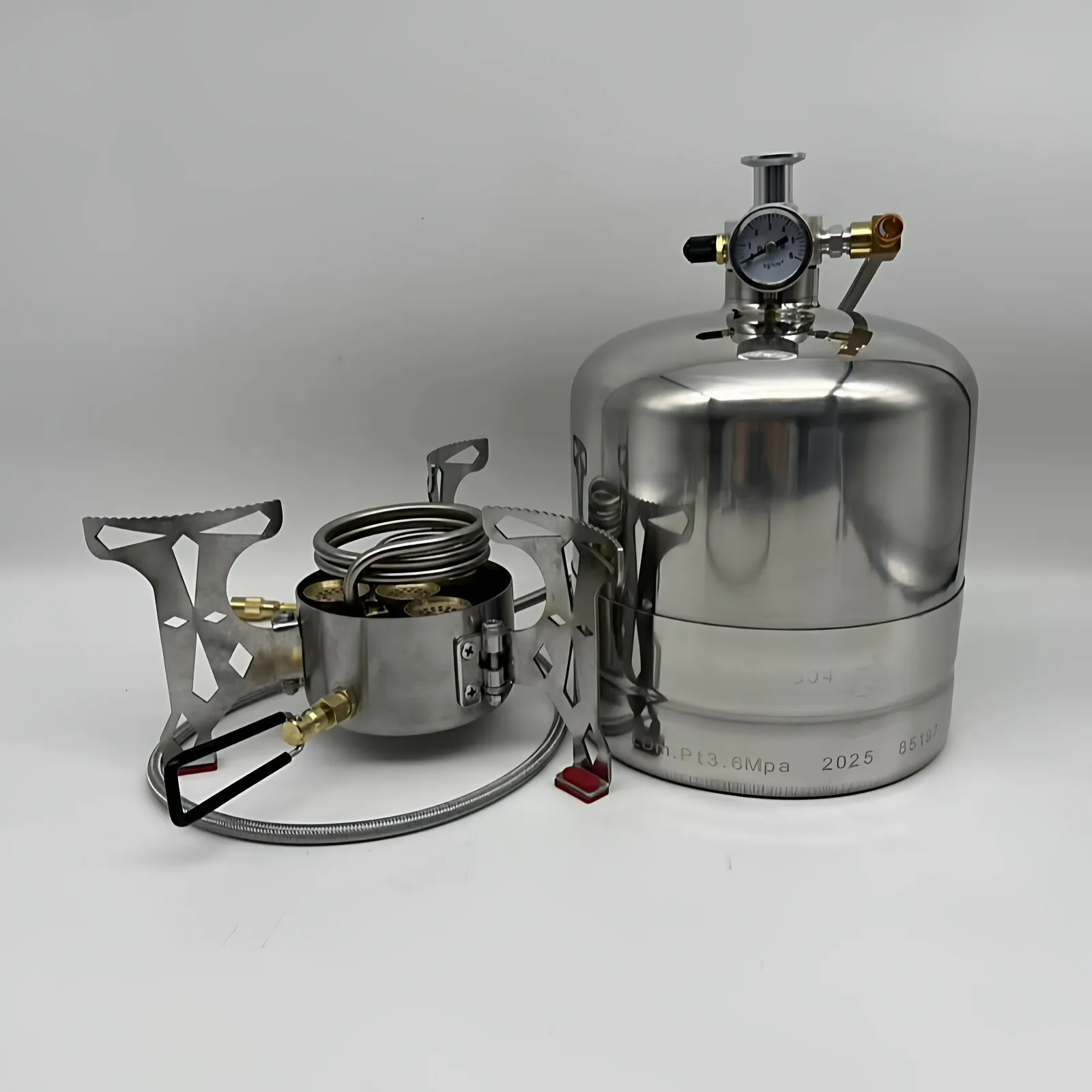 Four Burner Gasifier Fire Foldable Portable Large-capacity Outdoor Camping Boiling Water Cooking