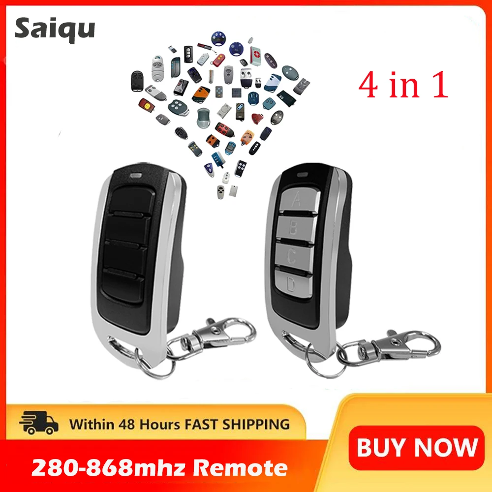 Universal Multifrequency Garage Remote Electronic Gate Control 280-868MHZ 4 in 1 Rolling code Duplicator