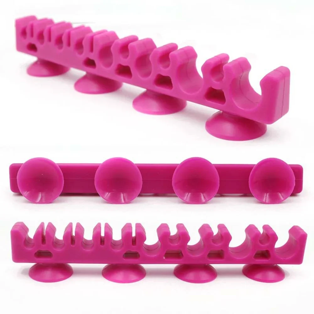 Suporte de pincel de maquiagem portátil rack de escova de maquiagem rack de secagem acessórios de ferramentas de maquiagem rack de armazenamento de silicone ondertekтика