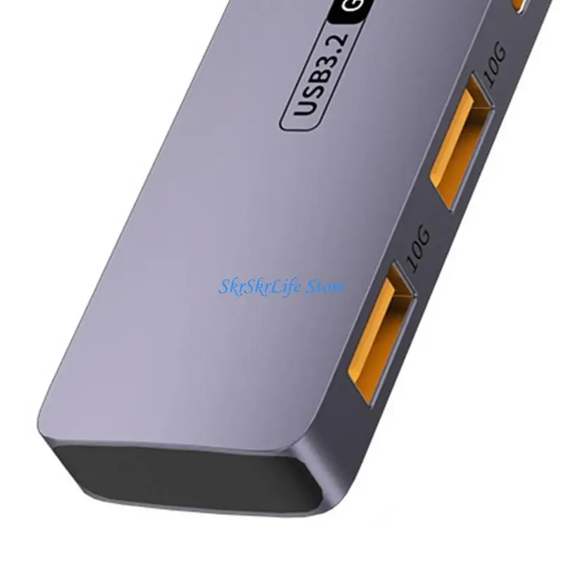 

E65E Fast Speed USB C Hubs 10Gbps Data Transfer PD100W 140W Charging Supports 18TB HDD for PC Mobile Devices