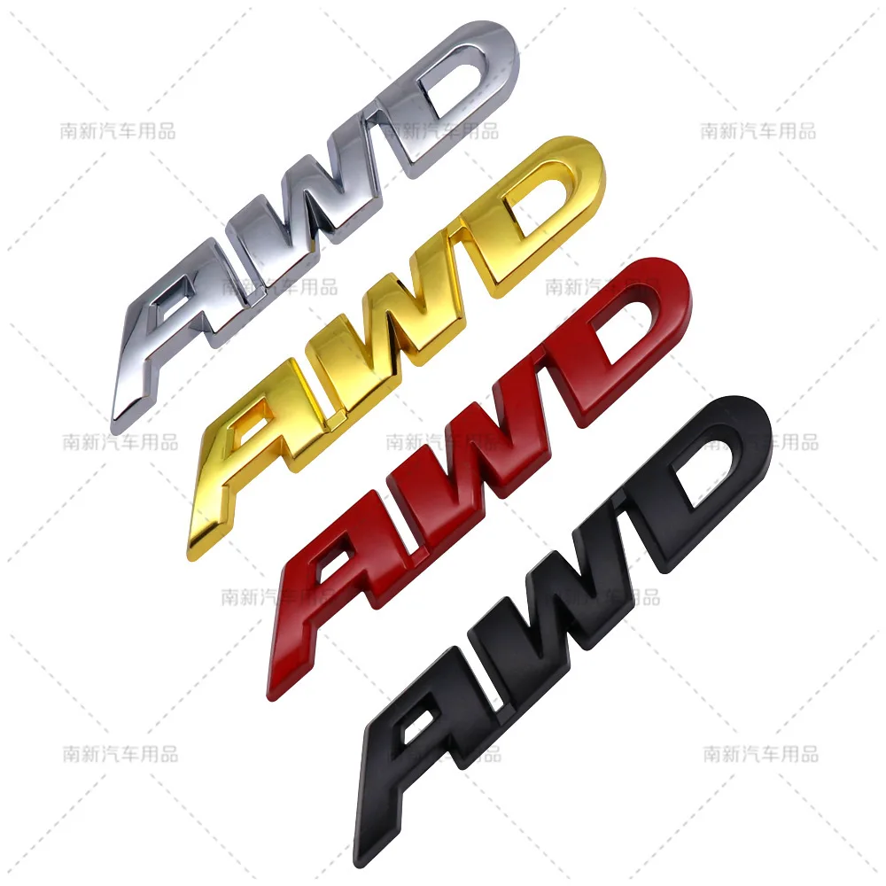 Металлическая эмблема AWD с полным приводом подходит для буквенного логотипа на заднем багажнике нового Honda CR-V Citroen Binzhi XRV
