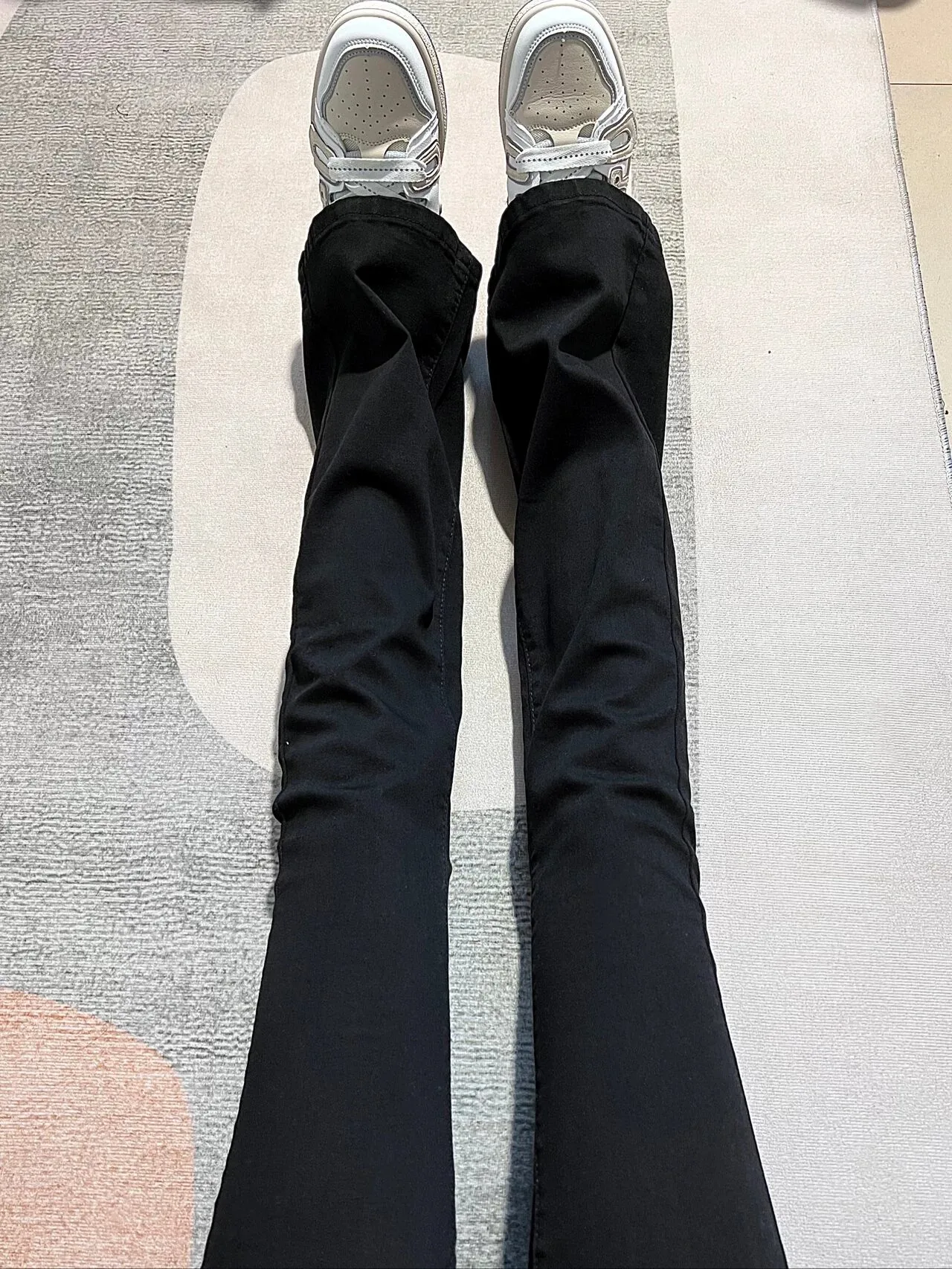 Vaqueros acampanados de cintura alta para mujer Primavera Faion 2024 Slim Fit Elástico Bla Jeans Cintura alta Bell Bot Estiramiento largo de algodón...