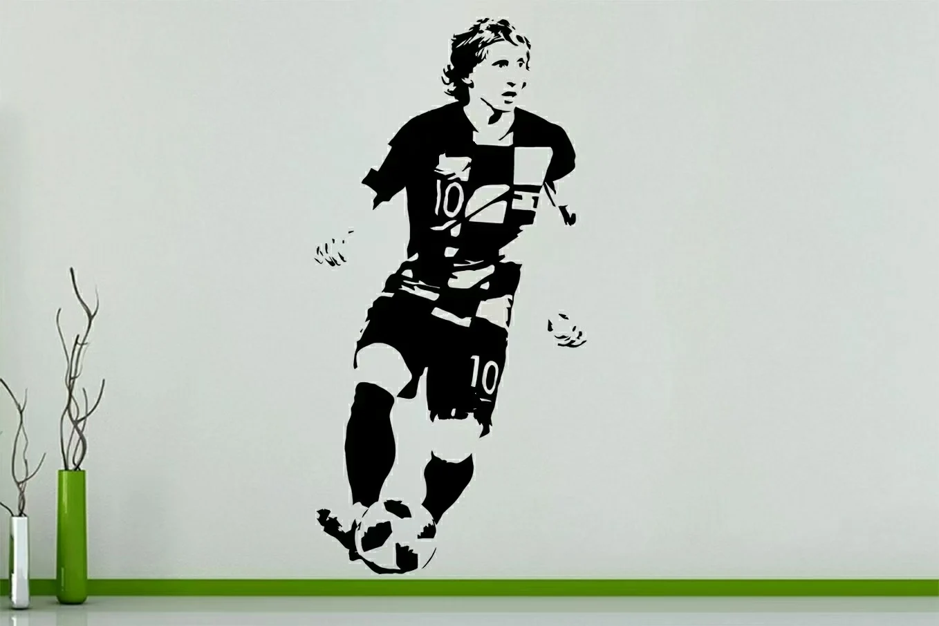 Luka Modric Croatian footballer football soccer Kylian Mbappe Wall Sticker Art Decal Mural Decor self-adhesive removable