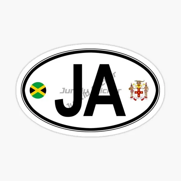 10-28cm Jamaican National Flag Map Travel Stickers for Laptop Luggage Suitcase Motor Car Bike Decals Kids Toy