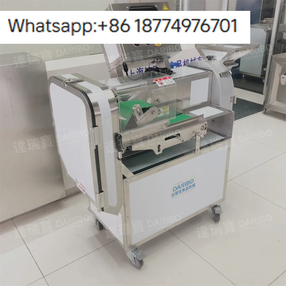 Máquina Cortadora Automática de Verduras y Frutas de Doble Cabezal, Cortadora de Patatas, Tomates y Zanahorias en Rodajas, Cubos y Tiras