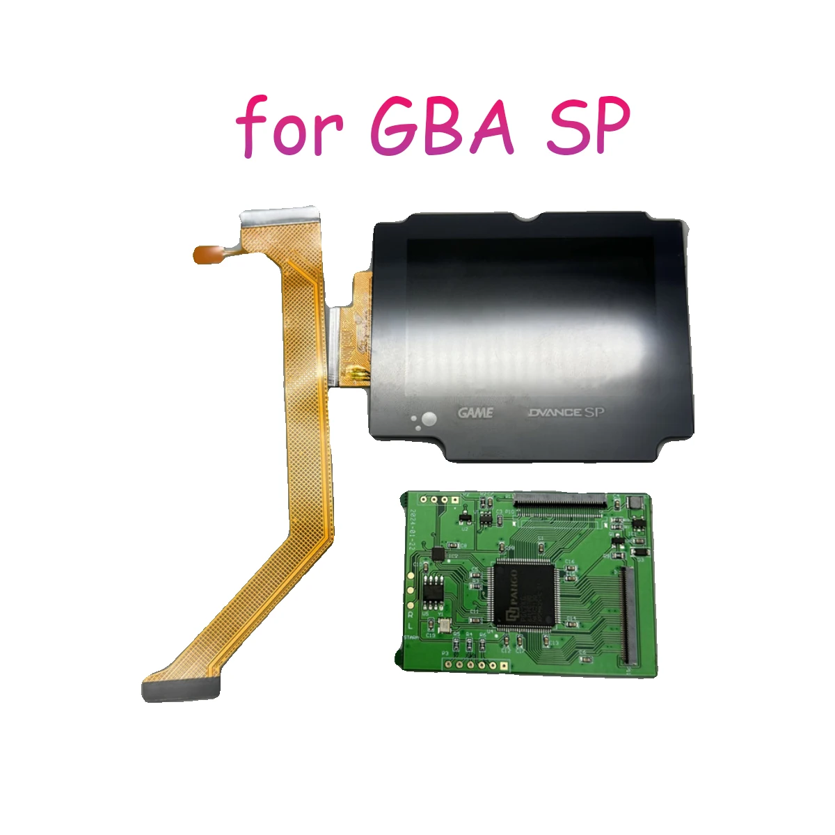 

High quality IPS high brightness LCD screen for GBA SP for Gameboy advance SP game console repair replacement Easy to install