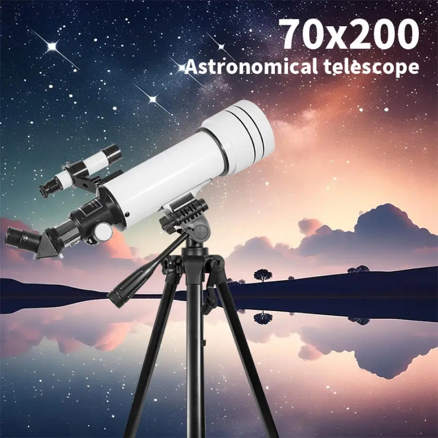 

40070 Astronomical Telescope High Magnification 70mm Large Aperture Powerful Telescope Remote Moon Planet Observation