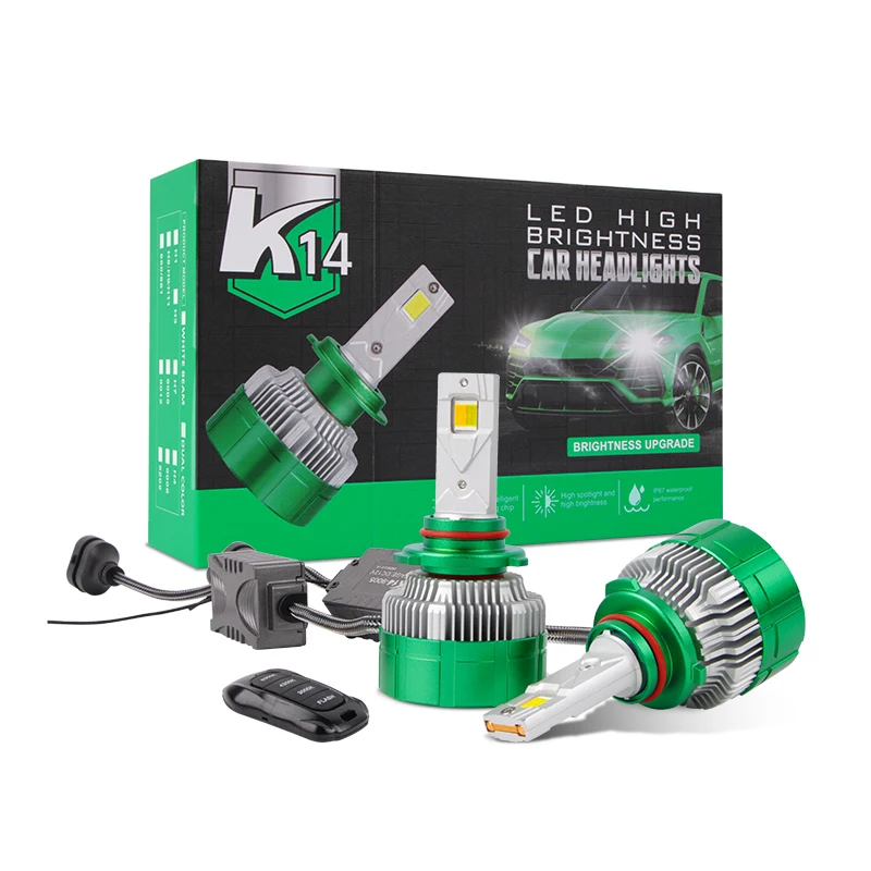 

K14 Tricolor 9005 Противотуманные фары 3000K 43000K 6000K Remote Version Edition Автомобильные фары H7 H4 H1 H11 Led 3 цвета Автомобильные светодиодные фары