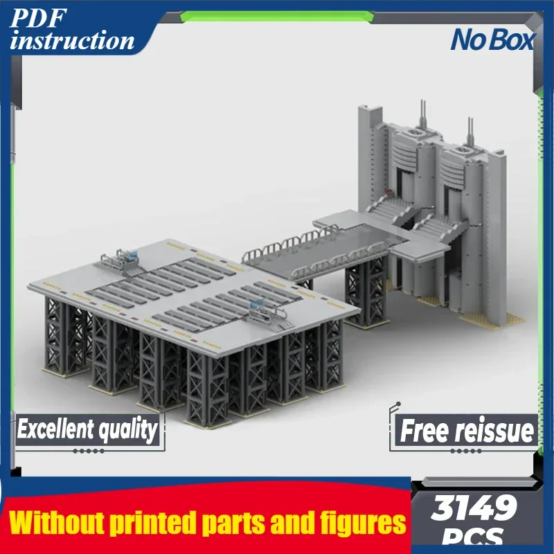 Moc Bouwstenen Beroemde Ster Film Model Landing Platform Technologie Modulaire Blokken Cadeau Speelgoed DIY Sets Montage Kerstmis
