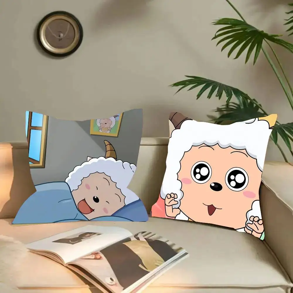Weslie Cartoon Anime Pillow Case Fashion Square Pillowcase Bedroom Sofa Room Ins Decoration Leisure