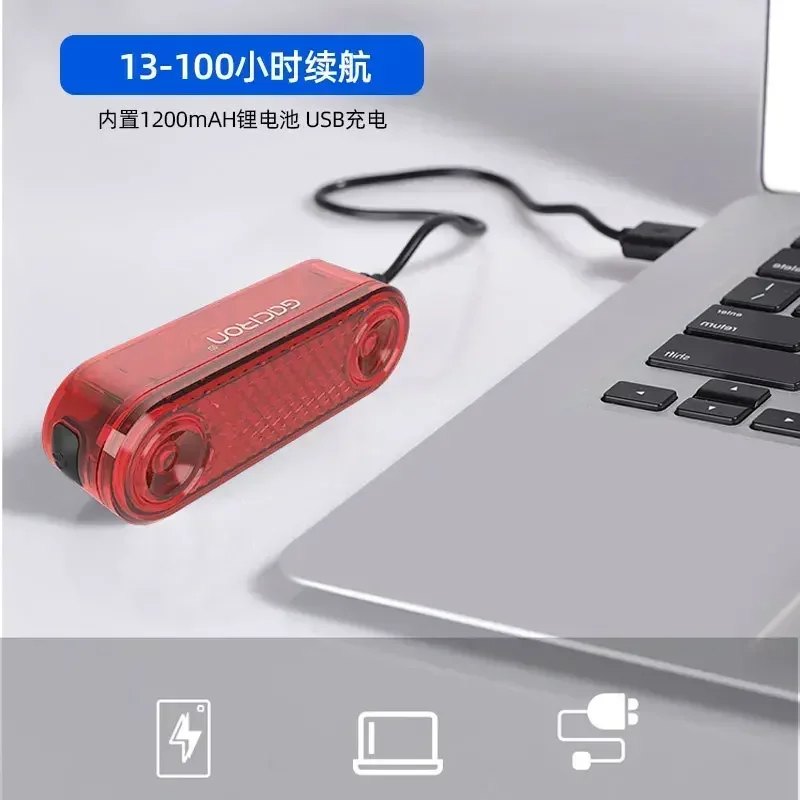 

Rear Seat Safety Warning Light, USB Rechargeable Bicycle Tail Light - Compatible with JXL W12BR Mountain Bike Mount