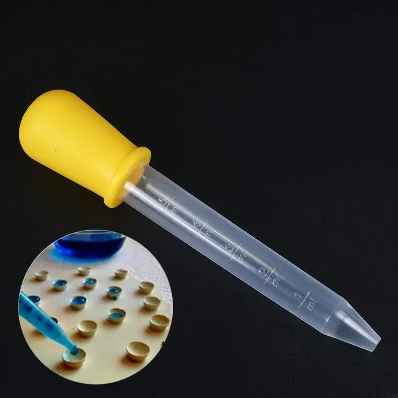  10 Colors/set 5ml Child Pipettes Dropper Liquid Transfer Dispenser for Craft Candy Mold Making Children Kitchen Mold
