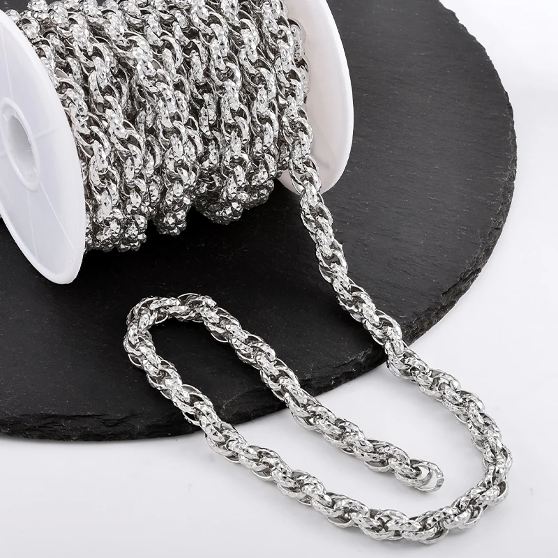 1Meter Stainless Steel Multiple Styles Chain for Needlework Jewelry Making Materials Necklaces Bracelets DIY Accessorie Supplies