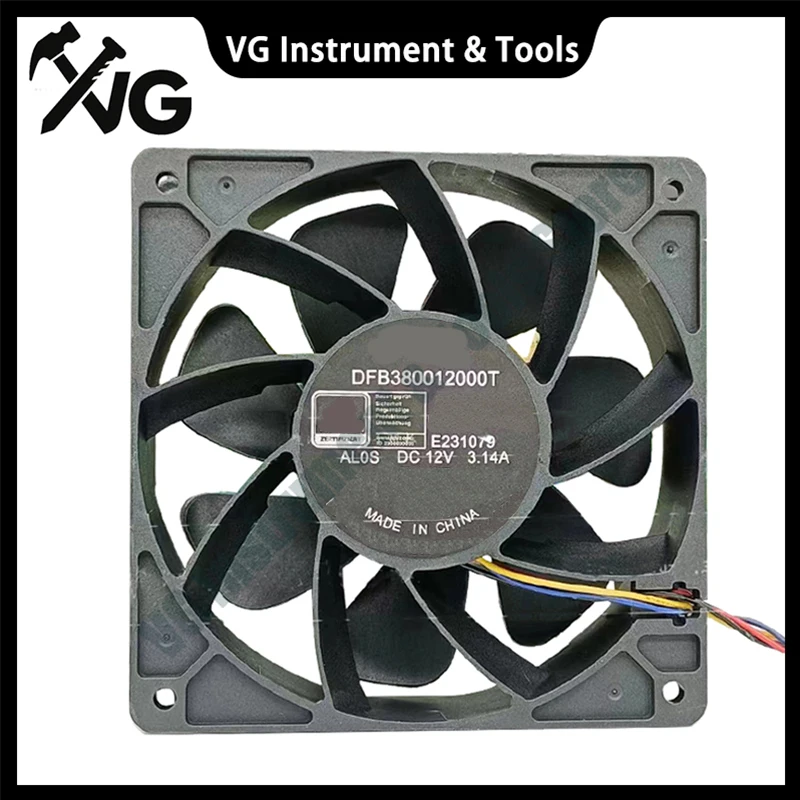 For DFB380012000T Ball Bearing 12038 ASIC FAN 12V 3.14A 7000RPM for Antminer S19 S19pro L7 S17 T17 INNOSILICON Miner A10 A11 T2T