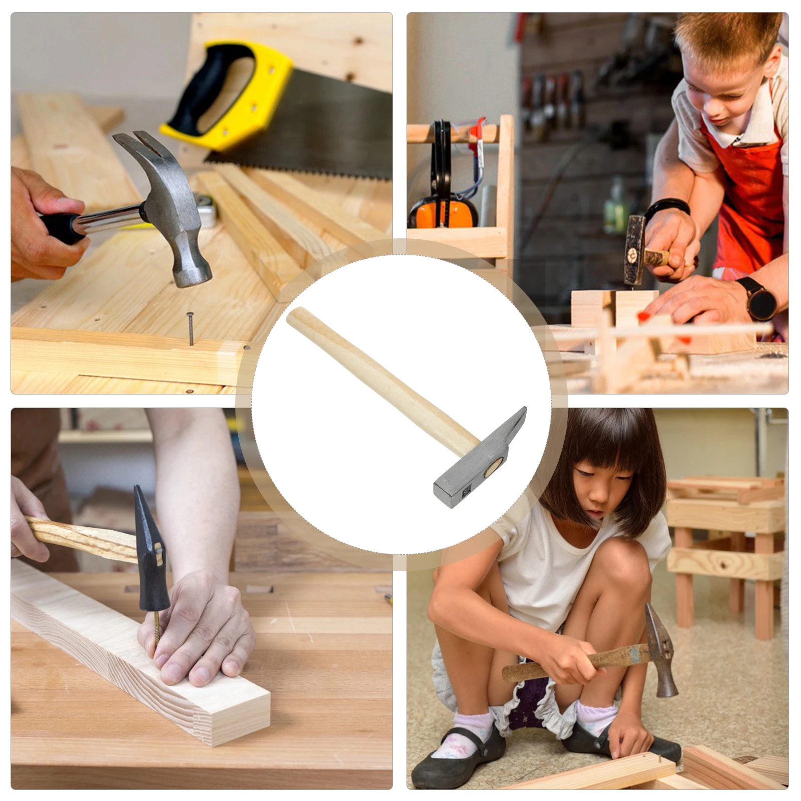 

Duckbill Hammer Heat-Treated Impact Resistant Wear-Resistant Durable Brick Hammer Comfortable Grip Ergonomic Design Woodworking