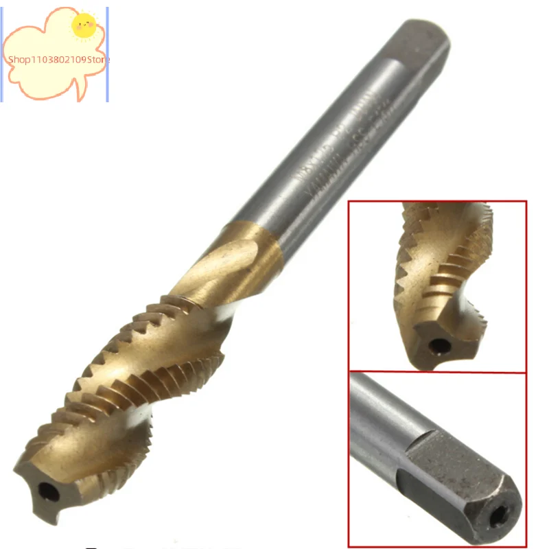 【HT】M3 M4 M5 M6 M8 High Speed Steel HSS Screw Thread Metric Spiral Hand Plug Tap Kit