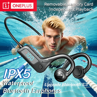 ONEPLUS Swimming Earphone Professional Waterproof IPX5 Wireless Bluetooth 5.4 32GB MP3 Sport Bone Conduction Headphone NEW 2025