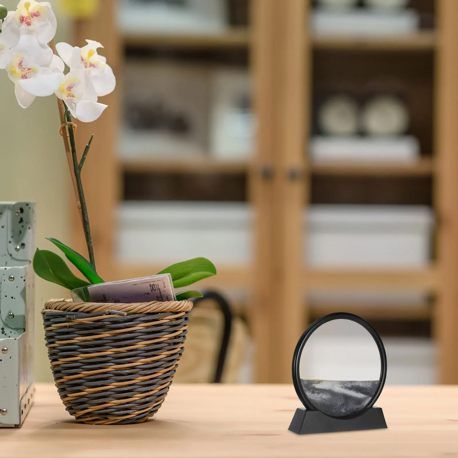 Obrazy z ruchomym piaskiem 3D, klepsydrle, ozdoby, dekoracje z ruchomym piaskiem, krajobrazy, dekoracje na stół do domu i biura, obraz z płynącym piaskiem.