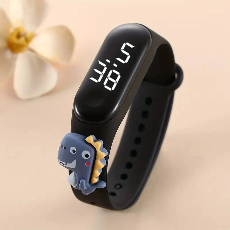 New Cartoon LED Meter 3 Action Figure Watch Band Electronic Watch Creative Student Plastic Bracelet CHILDREN'S Touch Watch